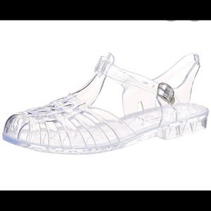 Clear jelly sandals by Chinese Laundry